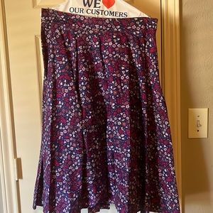 Purple and pink very cute A line skirt size 12
